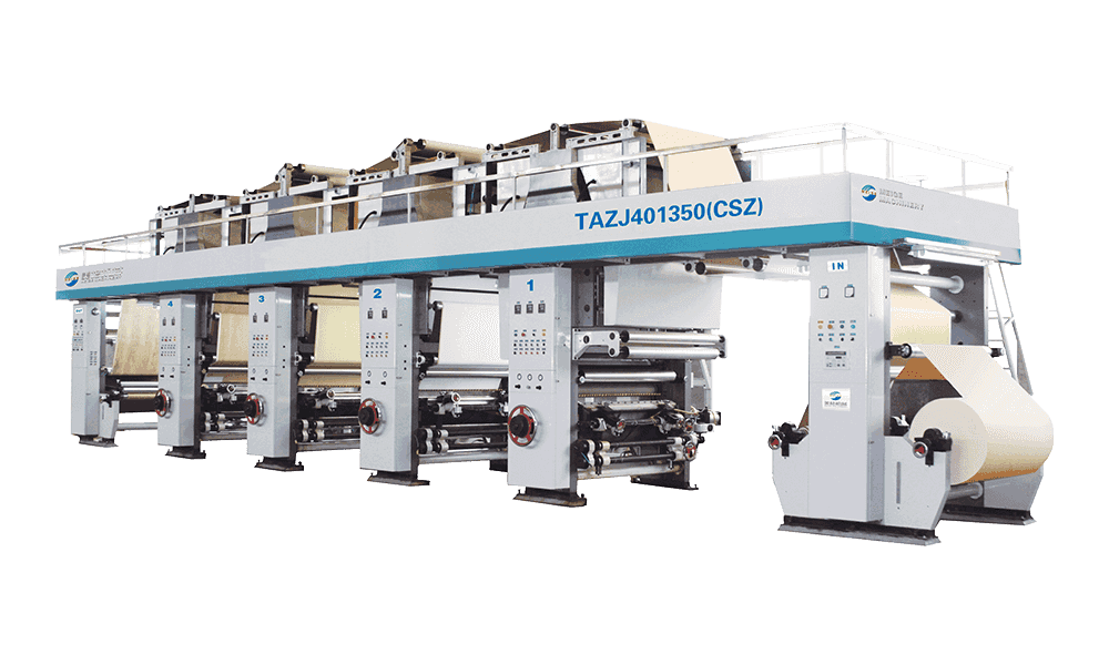 TAZJ401350(CSZ)(JSZ) Máy in ống đồng giấy trang trí loại MLS tốc độ trung bình 4feets